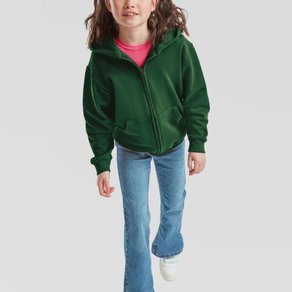 Fruit of the Loom Kid's Classic Hooded Sweat Jacket 62045 Kid's Classic Hooded Sweat Jacket Thumbnail