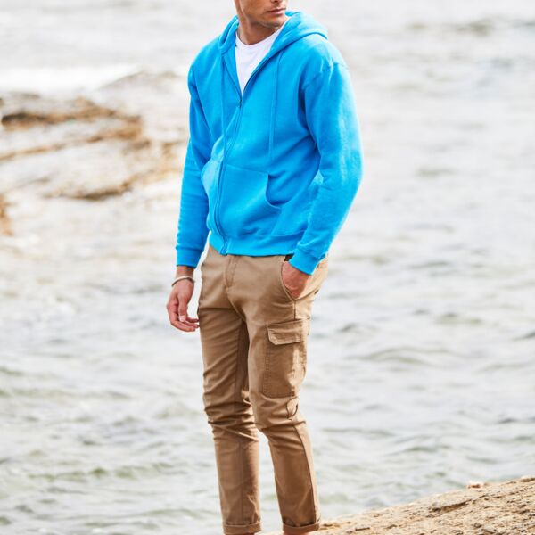 Fruit of the Loom Men's Classic Hooded Sweat Jacket 62062 Men's Classic Hooded Sweat Jacket Thumbnail