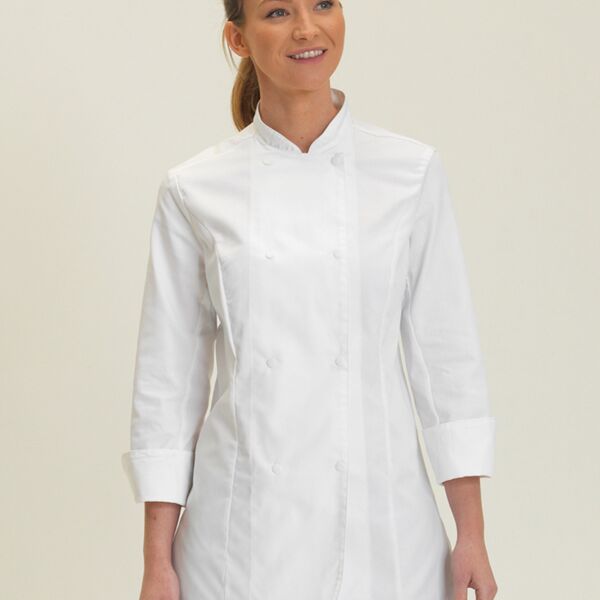 Dennys Ladies' Long Sleeve Fitted Chef's Jacket DD33L Ladies' Long Sleeve Fitted Chef's Jacket Thumbnail