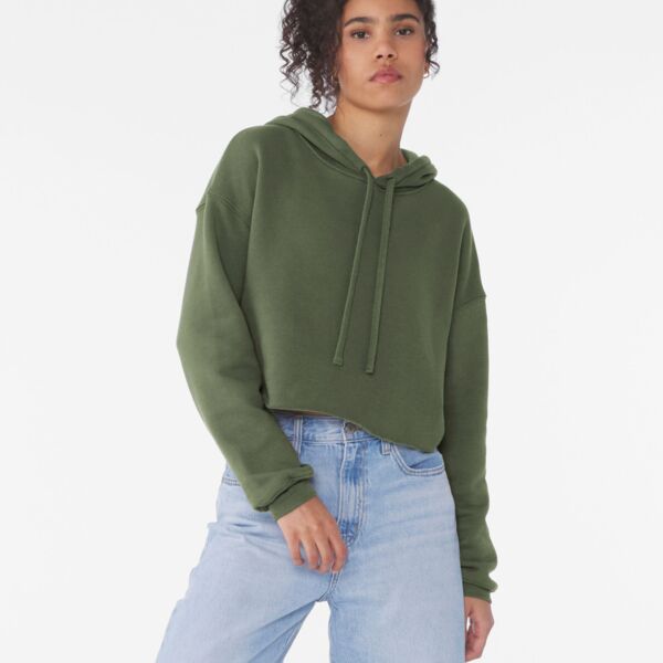 Women's Cropped Fleece Hoodie Thumbnail