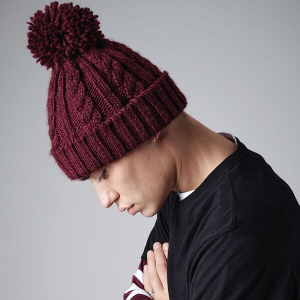 Cable Knit Melange Beanie Thumbnail